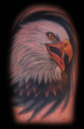 Agat Tattoo - The eagle has no fear of adversity. We need to be like the  eagle and have a fearless spirit of a conqueror! --- Done at International  Brussels Tattoo Convention