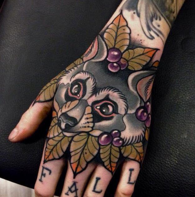 14 Awesome Tattoos Proving That Raccoons Never Miss Their Chance to Eat  Something  PetPress