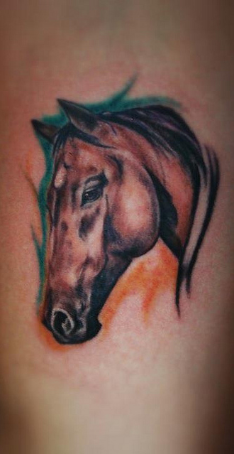 Maia Tattoo - This wonderful realistic horse from our guest  @renzomastintalena For other tattoos like this contact @maia_tattoo_studio  • • • • • Lavoro guarito! Done @maia_tattoo_studio Thanks Davide Done with  #joaopintomachines #