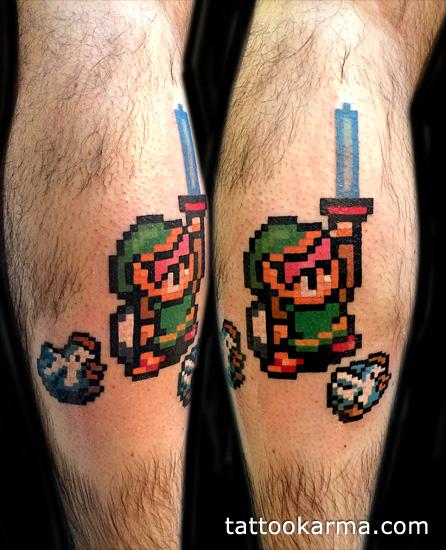 Pixel Art Styled Tattoos  Video Games Gallery