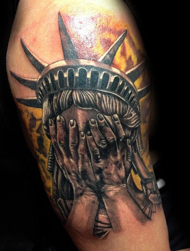 These 25 Statue of Liberty Tattoos Rock  TattooBlend