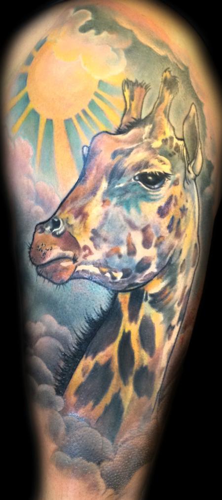 Giraffe tattoo video👍🏻🤘🏻Had a blast with this one. @venominktattoo |  Instagram