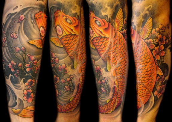 Koi fish tattoo sleeve HD wallpapers  Pxfuel