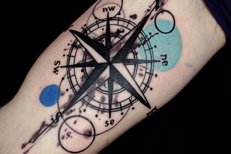 Compass tattoo #compass #watercolor #tattoo | TikTok