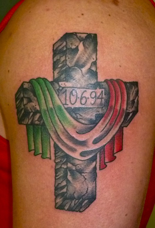 italian flag tattoo