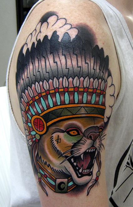 mountain lion tattoo
