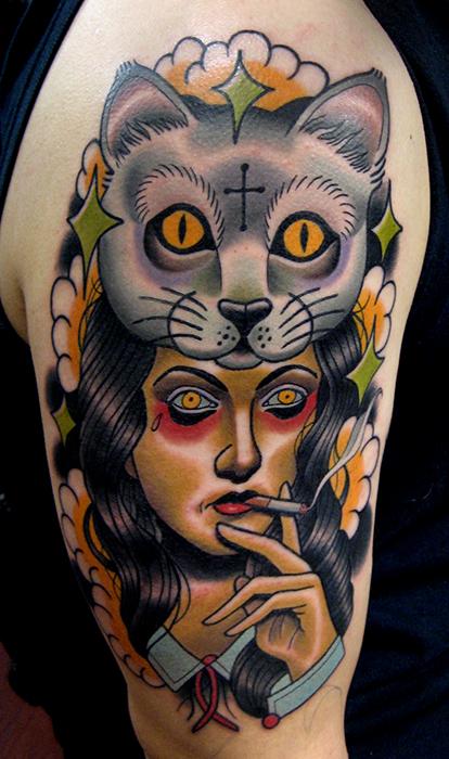 cat lady tattoo  Just TeeJays Blog