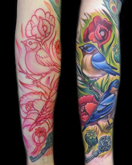 Oriental Bird Tattoo Wall Art for Sale | Redbubble