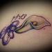 Tattoos - Cala Lily and Ribbon - 69766