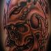 Tattoos - black and grey bio mech skull - 69815