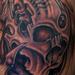 Tattoos - black and grey bio mech skull part 2  - 69818