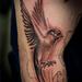 Tattoos - Black and grey sparrow - 84350