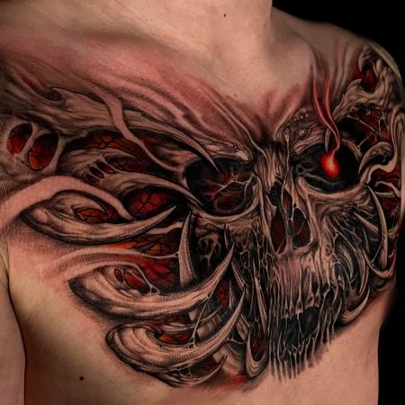 tattoos/ - Skull Chest Piece - 144024