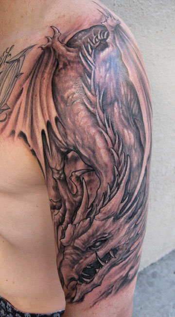 gothic dragon tattoos