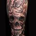 Tattoos - Skull and moths tattoo - 80925