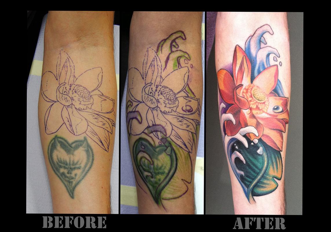 Lotus cover up by Megan Jean Morris: TattooNOW