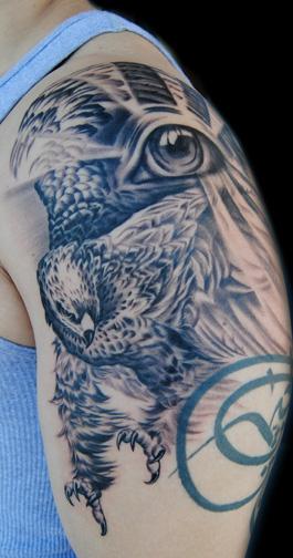 Tattoo uploaded by Ellen • Falcon tattoo done by @jefsmall • Tattoodo