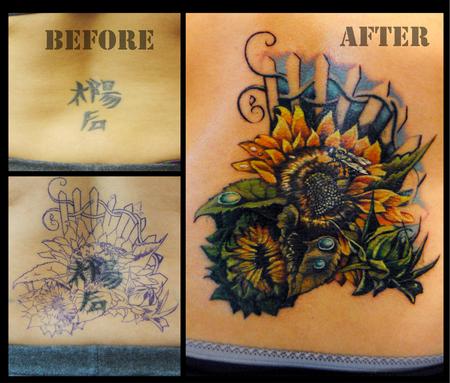 Sunflower tattoo by AntoniettaArnoneArts on DeviantArt