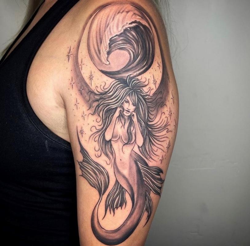 Heres What to Know About Adam Levines Giant Mermaid Back Tattoo  Pulse  Ghana