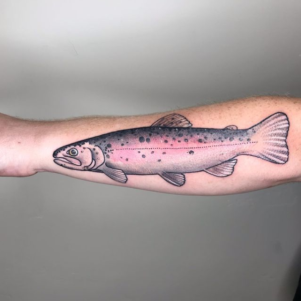 Tattoos by Ryan Gage Gonzalez  Rainbow trout  tattoos fishtattoos  rainbowtrout troutfishing fishing auburn alabama  Facebook