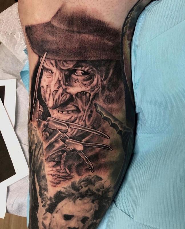 Freddy Krueger by Mike DeVries TattooNOW