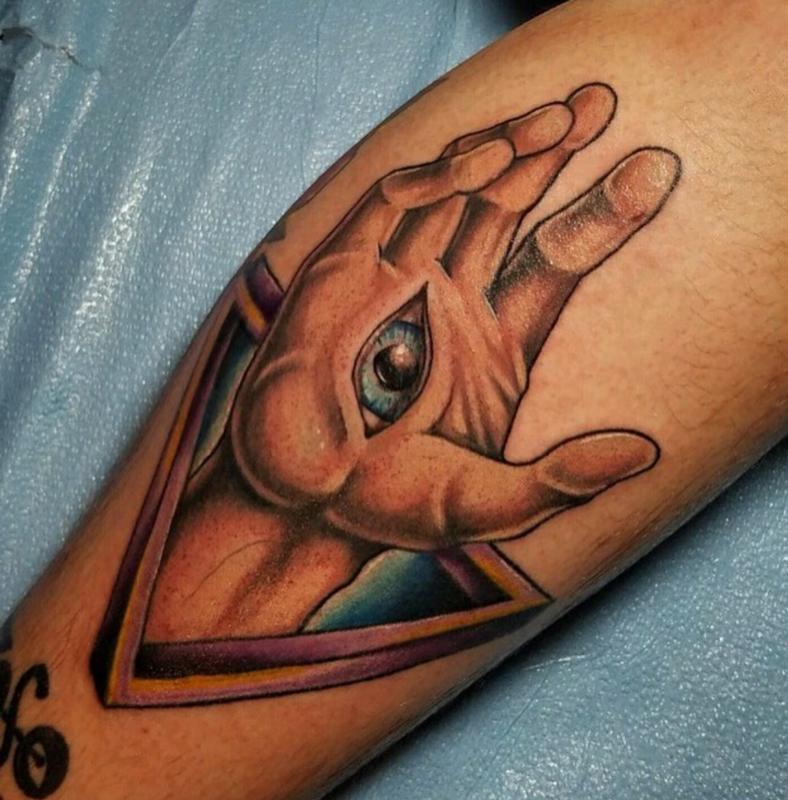 Triangle Eye Tattoo on Hand  Best Tattoo Ideas Gallery