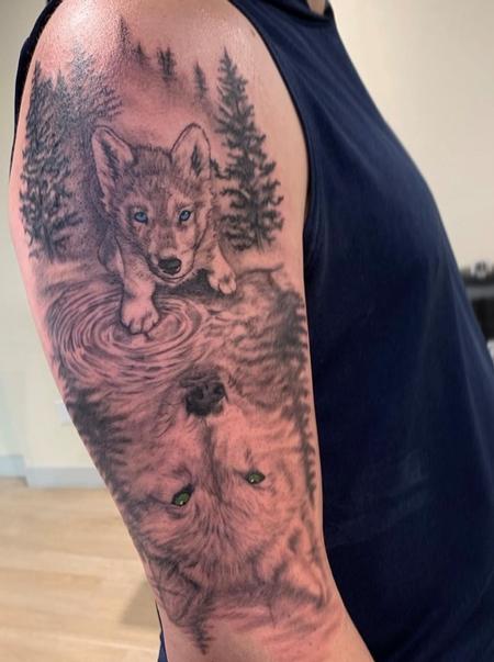 Wolf Tattoo by Julian Siebert  Tattoo Insider