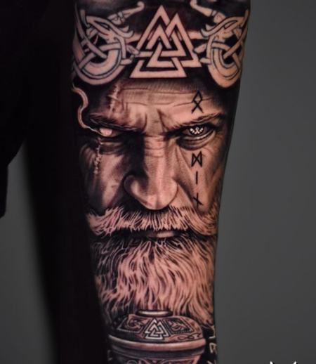 odin viking god tattoo