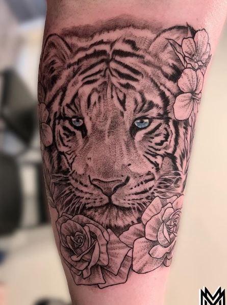 Matt Morrison White Tiger By Matt Morrison Tattoonow