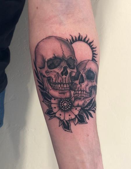 tattoos/ - Brennan Walker Skulls Tattoo - 143588