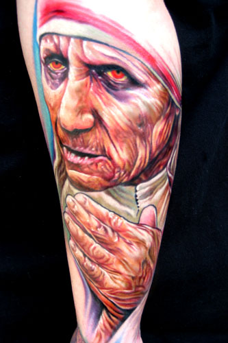 Mother Teresa by Pepper: TattooNOW