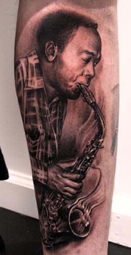 Saxophone Tattoo | Big Tattoo Planet