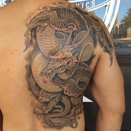 Full Back Combat Tattoo - Veteran Ink