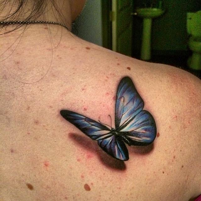 Love the shadow  Best 3d tattoos Tattoos 3d butterfly tattoo