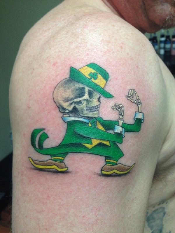 Fighting Irish skully by Pineapple  TattooNOW