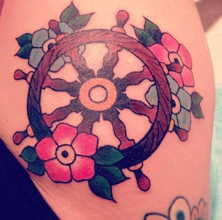 Techie dharma wheel tattoo | Tattoo contest | 99designs