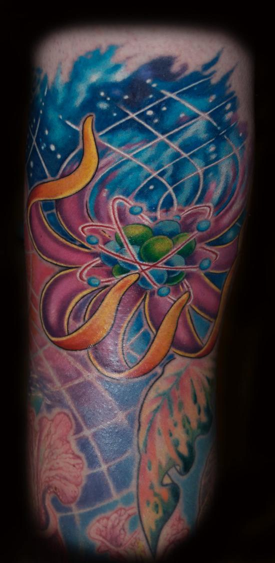 Tattoo uploaded by Liza Darab • #ScienceTattoos #stephenhawking #atom •  Tattoodo