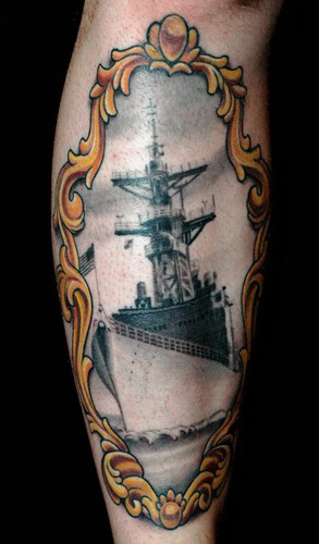 Realistic Tattoo - WarShip Tattoo | bit.ly/2qQvgmC | Pitbull Tattoo  Thailand | Flickr