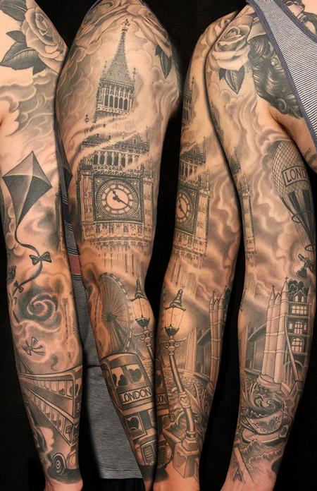 london #xanditattoo | Sleeve tattoos, Tattoo desings, Compas tattoo