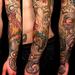 Tattoos - Roosters and ornament sleeve - 70086