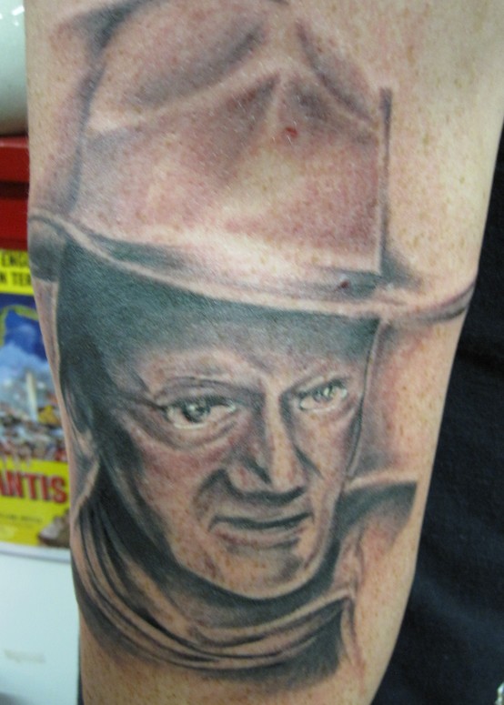 John Wayne Tattoo by Ken Karnage TattooNOW