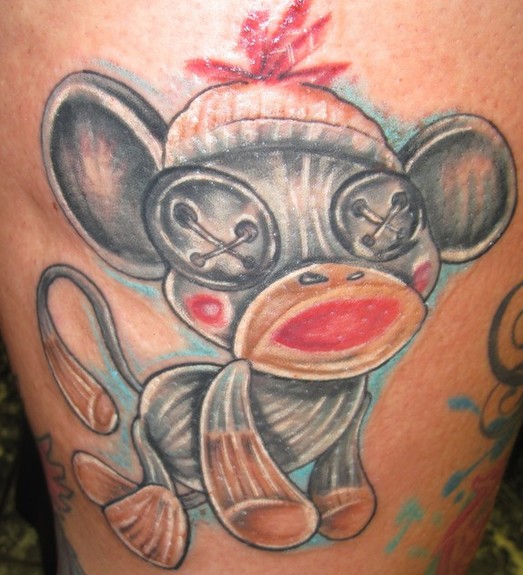 EI Monkey tattoo