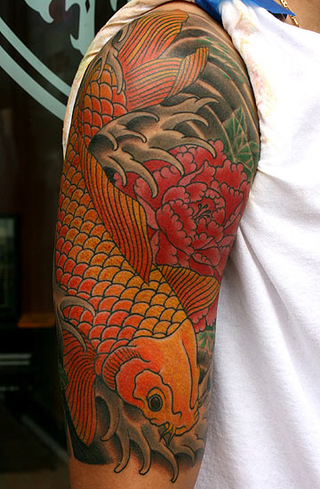 Koi FIsh Half Sleeve Tattoo by Erick Lynch: TattooNOW