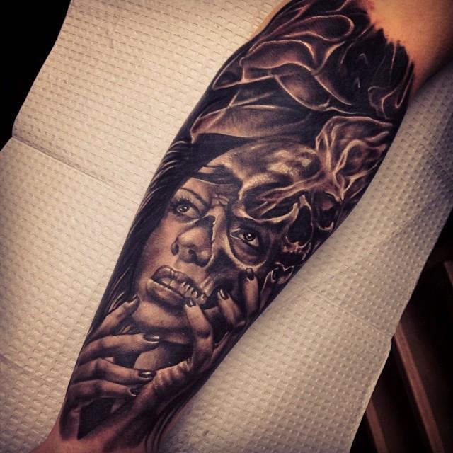 nayrtattoos Heres A Sleeve Im Working On  Candle Smoke With Some Doves   Booking End Of March  April  Message me to book thank u  Instagram