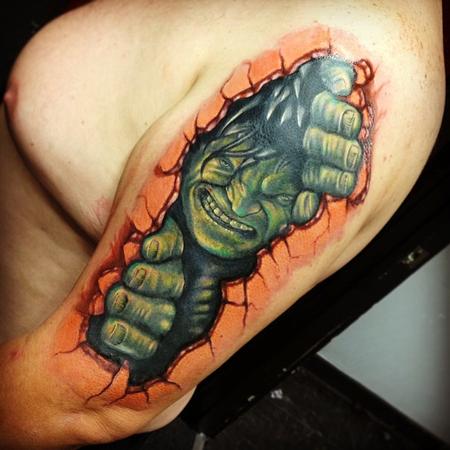 Transforming Incredible Hulk Sleeve Marvel by Alan Aldred : Tattoos