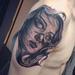 Tattoos - custom design of a creepy woman  - 82865