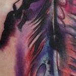 Tattoos - Graphic Watercolour Feather - 108928