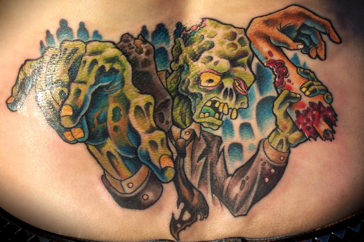 This zombie bite tattoo : r/ATBGE