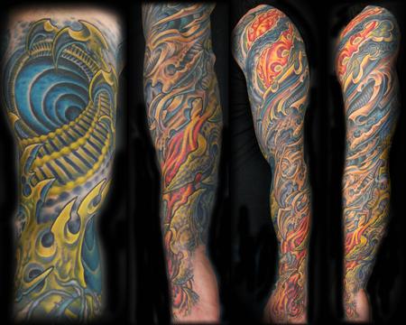 Bio Organic sleeve by Sean Peters: TattooNOW