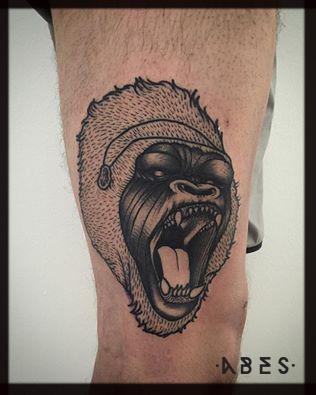 Gorilla Biscuits By our resident tattooist daniqueipo Book  da   Gorilla tattoo Traditional tattoo gorilla Traditional  style tattoo
